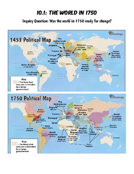 10.1 The World in 1750 10.1 The World in 1750